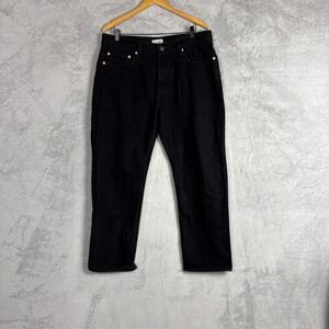 Levis Premium 516 Mens Straight Leg Black Denim Jeans W9666 36x32